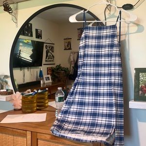 urban outfitters strappy tie back mini dress